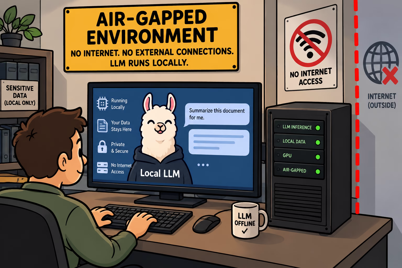 An air-gap guide for Ollama